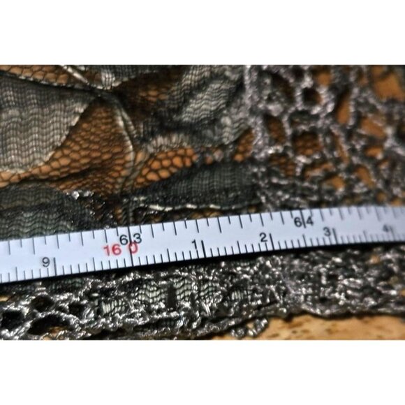 Vintage Scarves Set Neiman Marcus Italian Silk Geometric & Lace Checkered - Picture 12 of 14